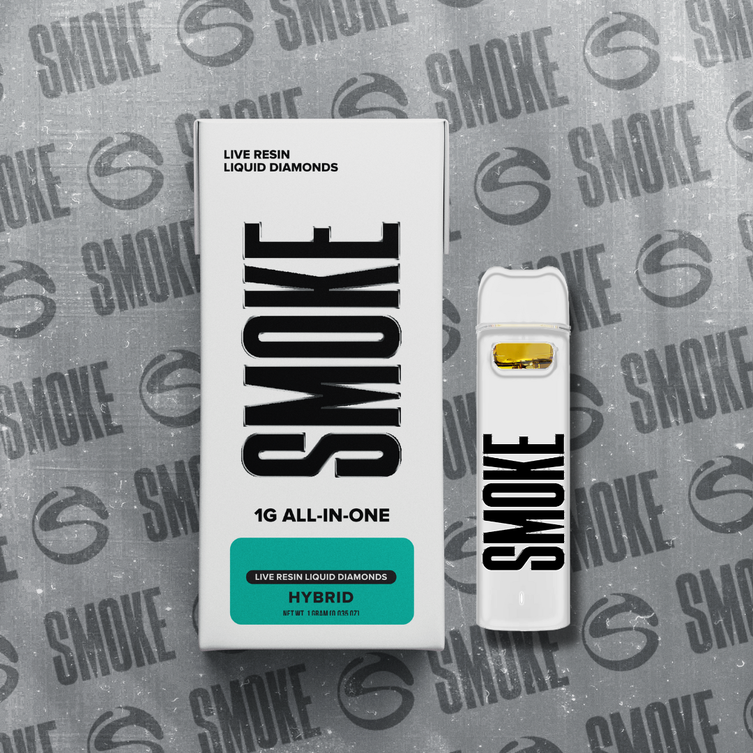 Photograph of product: SMOKE | Super Sour Fuel Live Resin Liquid Diamonds AIO | 1G Disposable