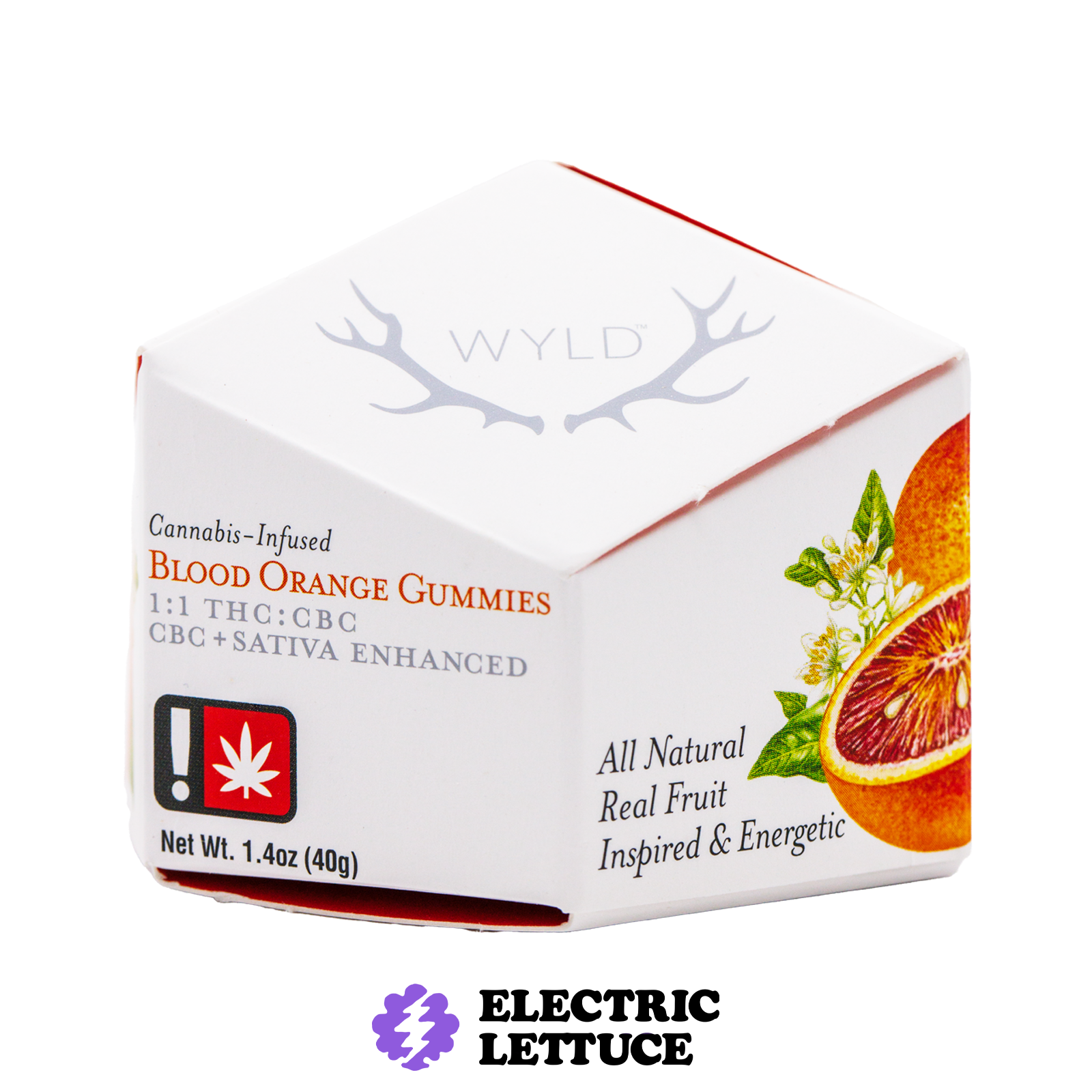 Photograph of product: Wyld 1:1 TH-oui:CBC Blood Orange Gummy 100mg
