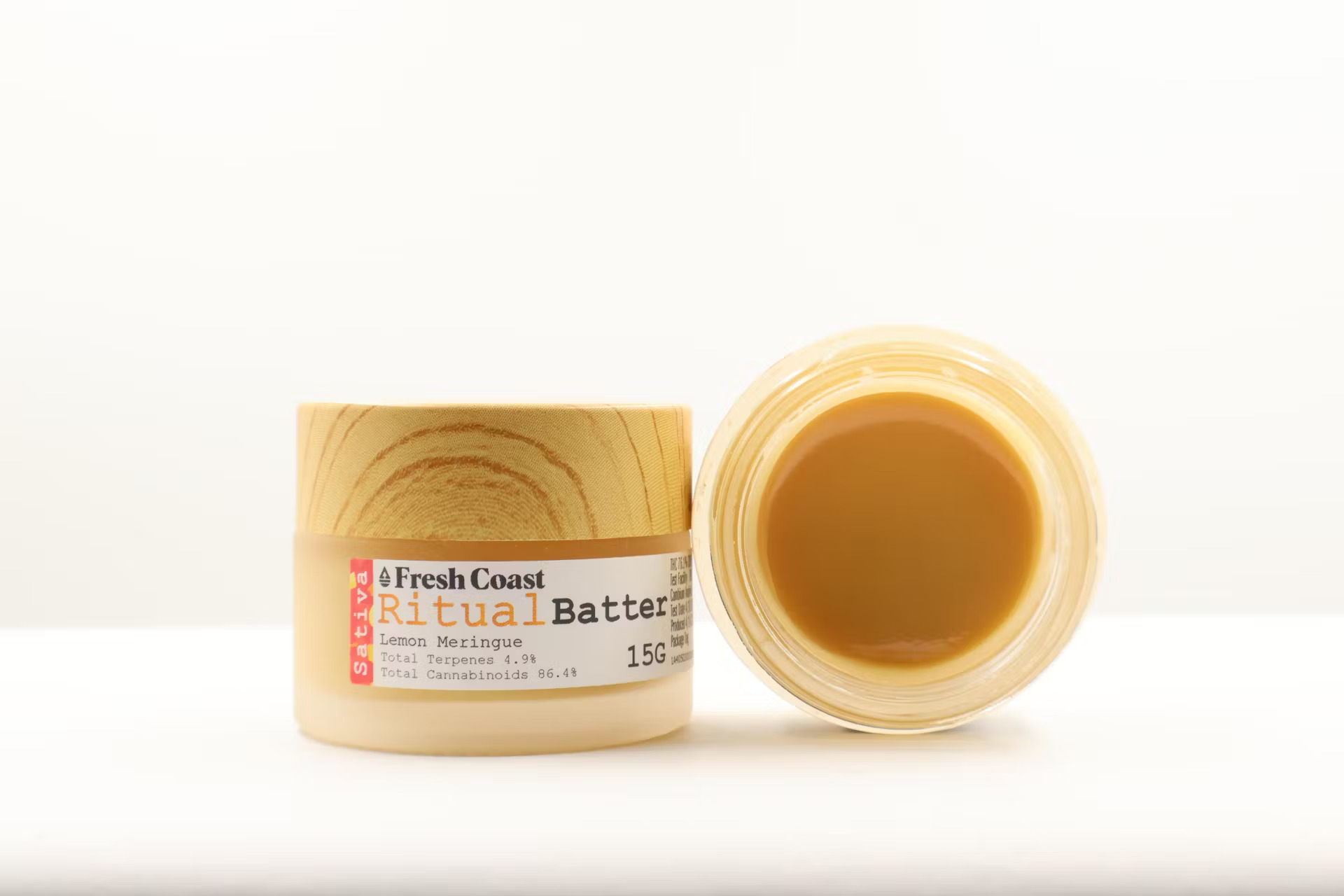 Photograph of product: Baller Bucket - Fresh Coast - Lemon Meringue - (Ritual Batter) - (Oui'd) - 76.19% TH-oui