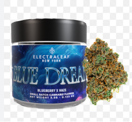 Photograph of product: F55A | ElectraLeaf | Blue Dream | Flower - 3.5g