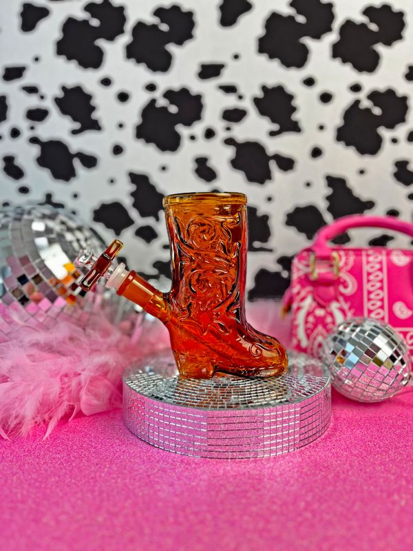 Photograph of product: Water Pipe | 6" | Cowboy Boot | Burning Love