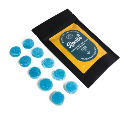 Photograph of product: Blueberry Lemonade Nano 1:3 TH-oui:CBN 110mg -11pk