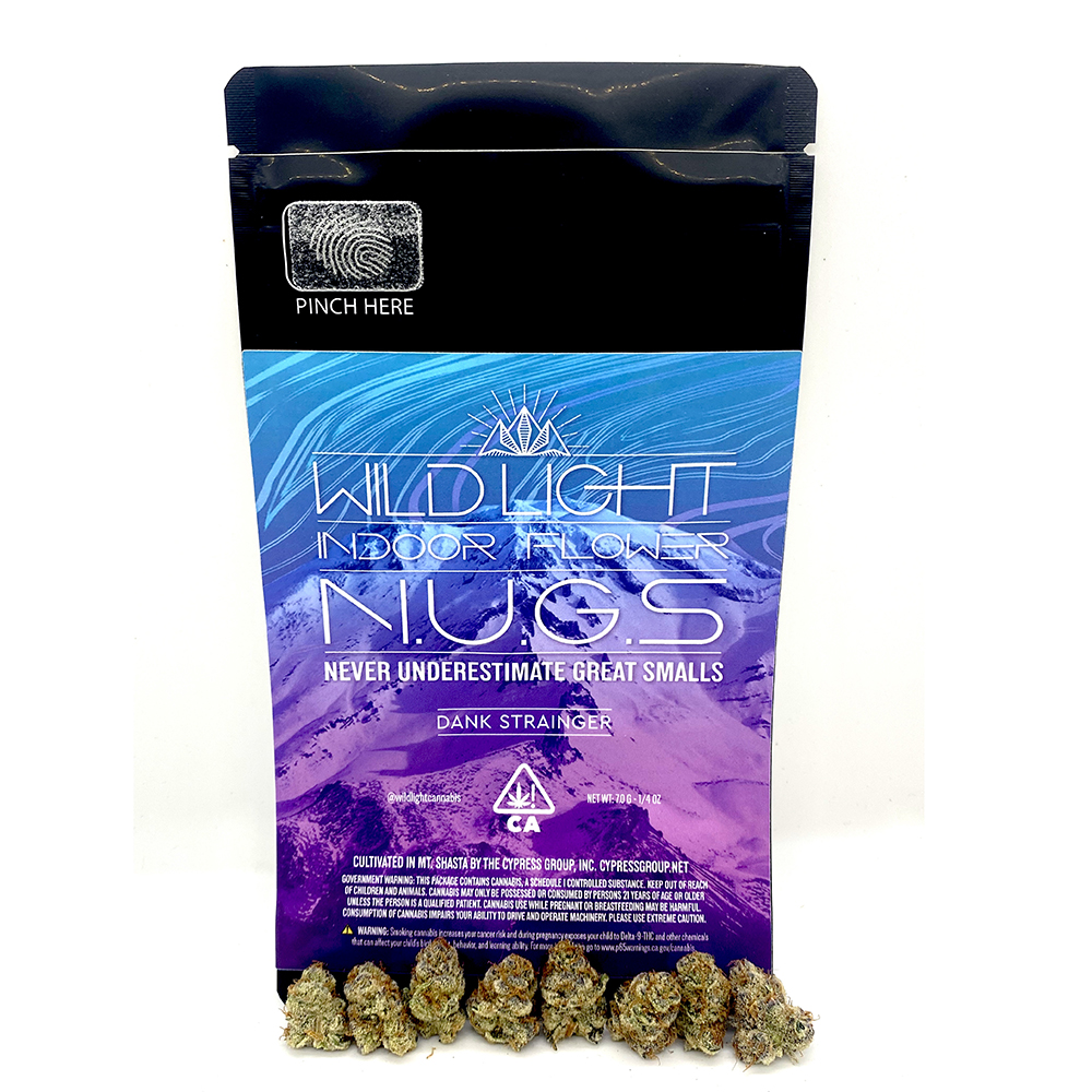 Photograph of product: 1/4 oz Dank Strainger (Oui'd) Indoor TH-oui:30% $65 or 2/$100 - 7g