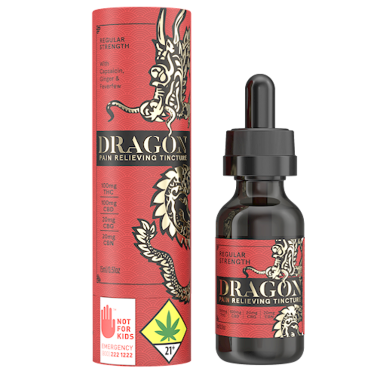 Photograph of product: CERES Tincture 1:1 TH-oui:CBD 200mg - Dragon .51oz
