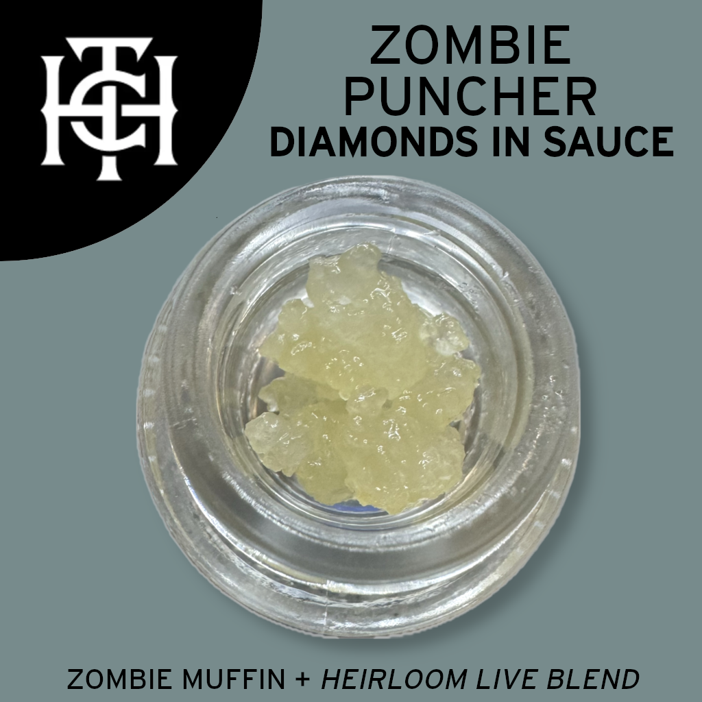 Photograph of product: Zombie Puncher 1g LIVE Diamonds in Sauce The Heirloom Collective