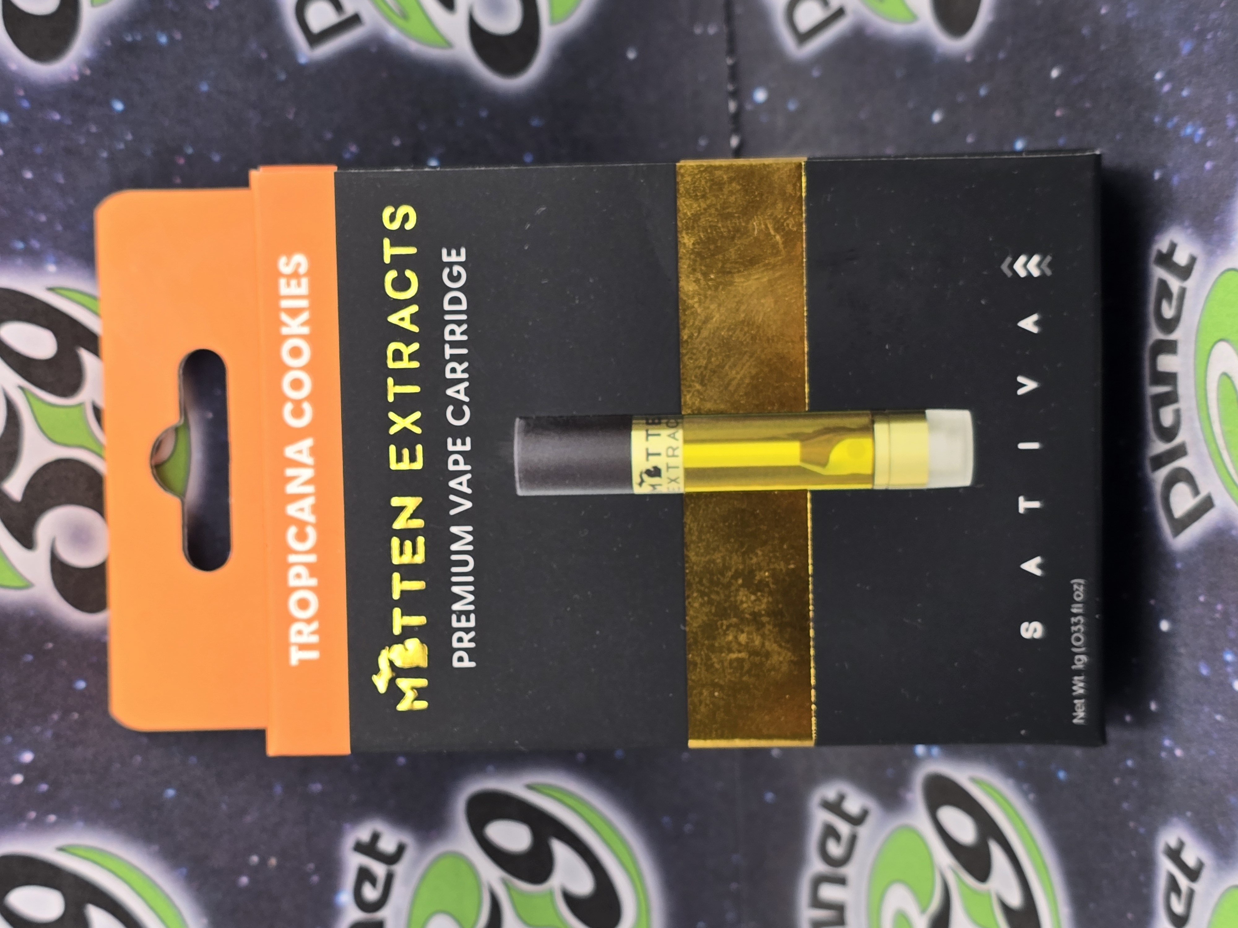 Photograph of product: Mitten Extracts | Tropicana Cookies | 1g Cartridge