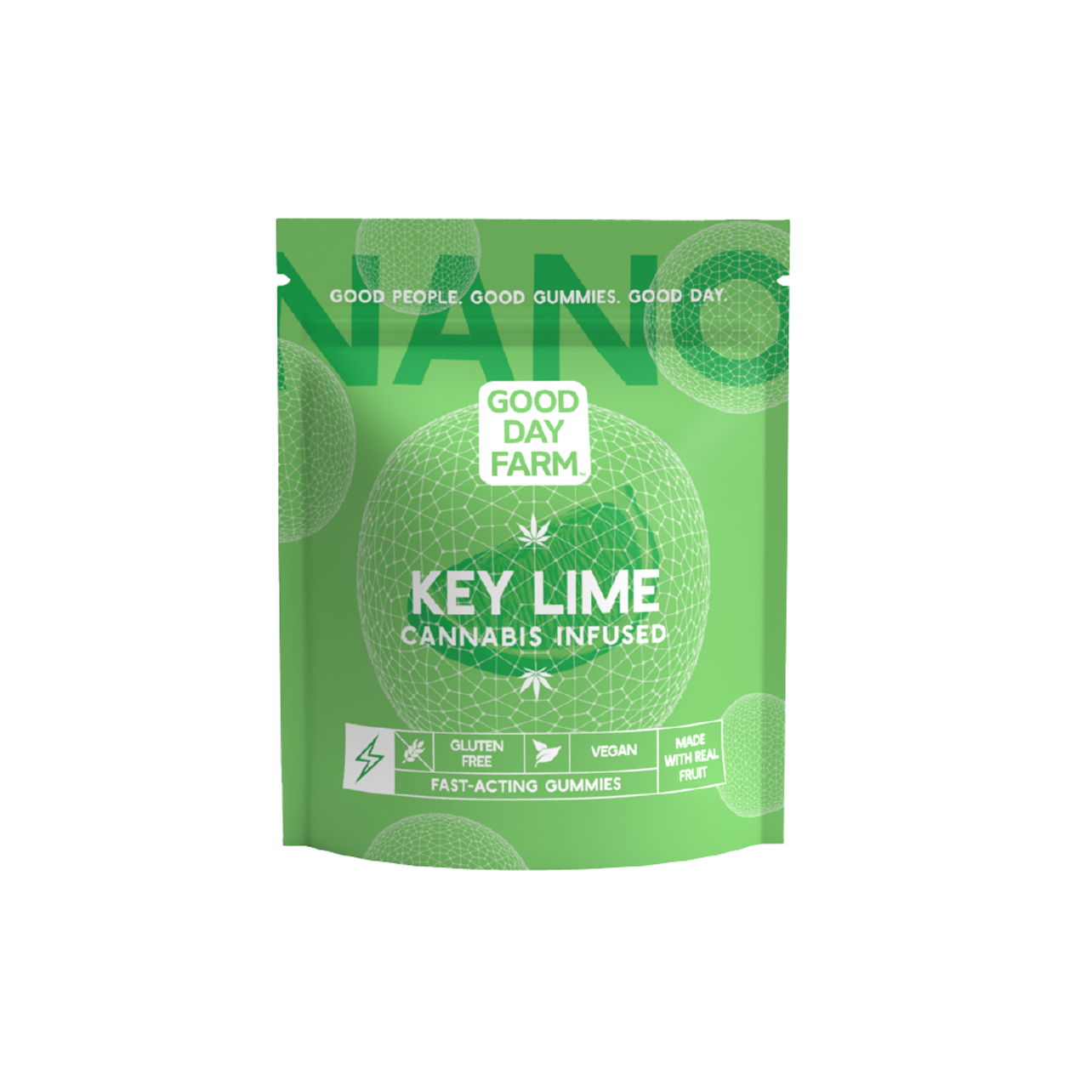 Photograph of product: GDF - Edible - Gummies - Key Lime - Hybrid - 100MG