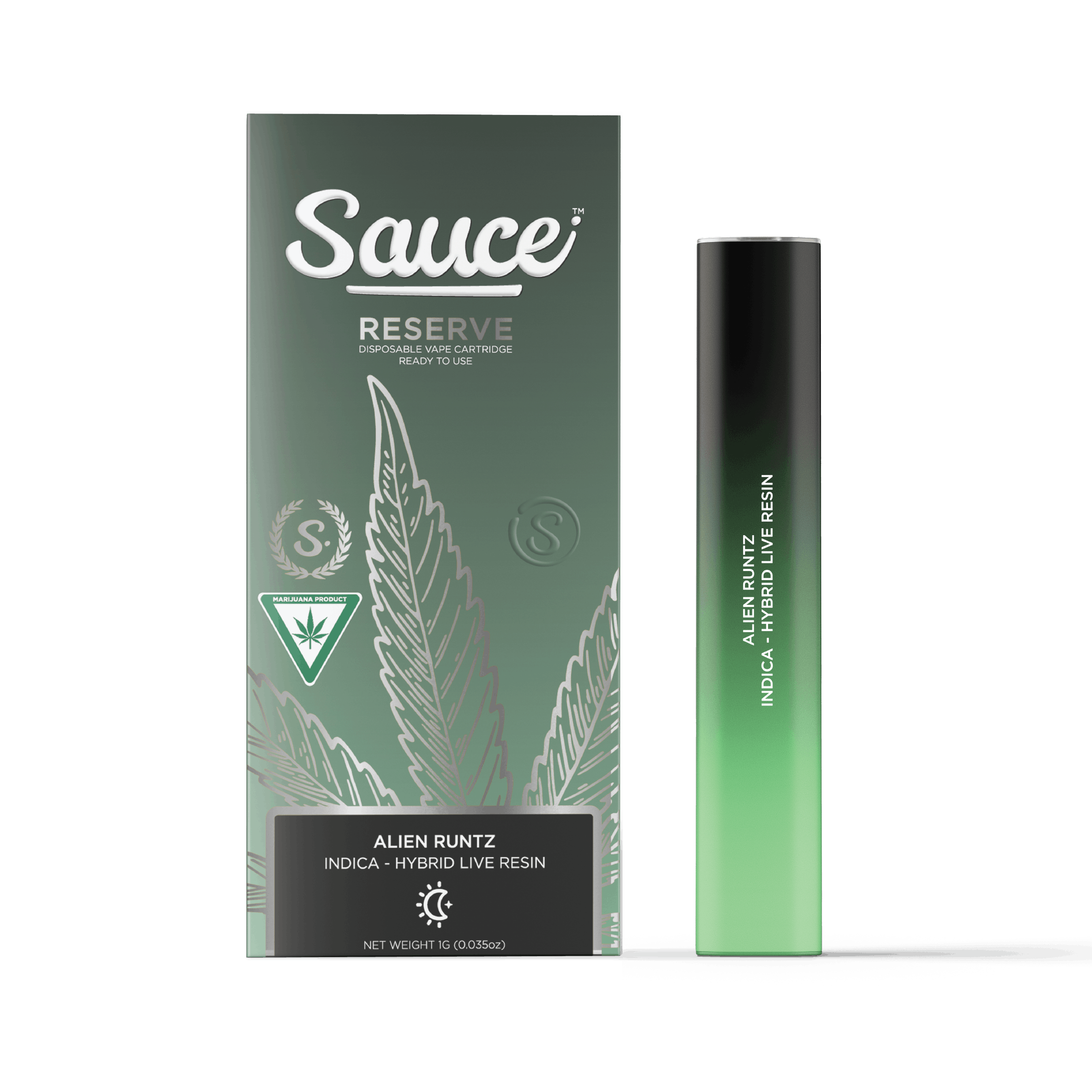 Photograph of product: Sauce Reserve  - Alien Runtz Live Resin 1g Disposable