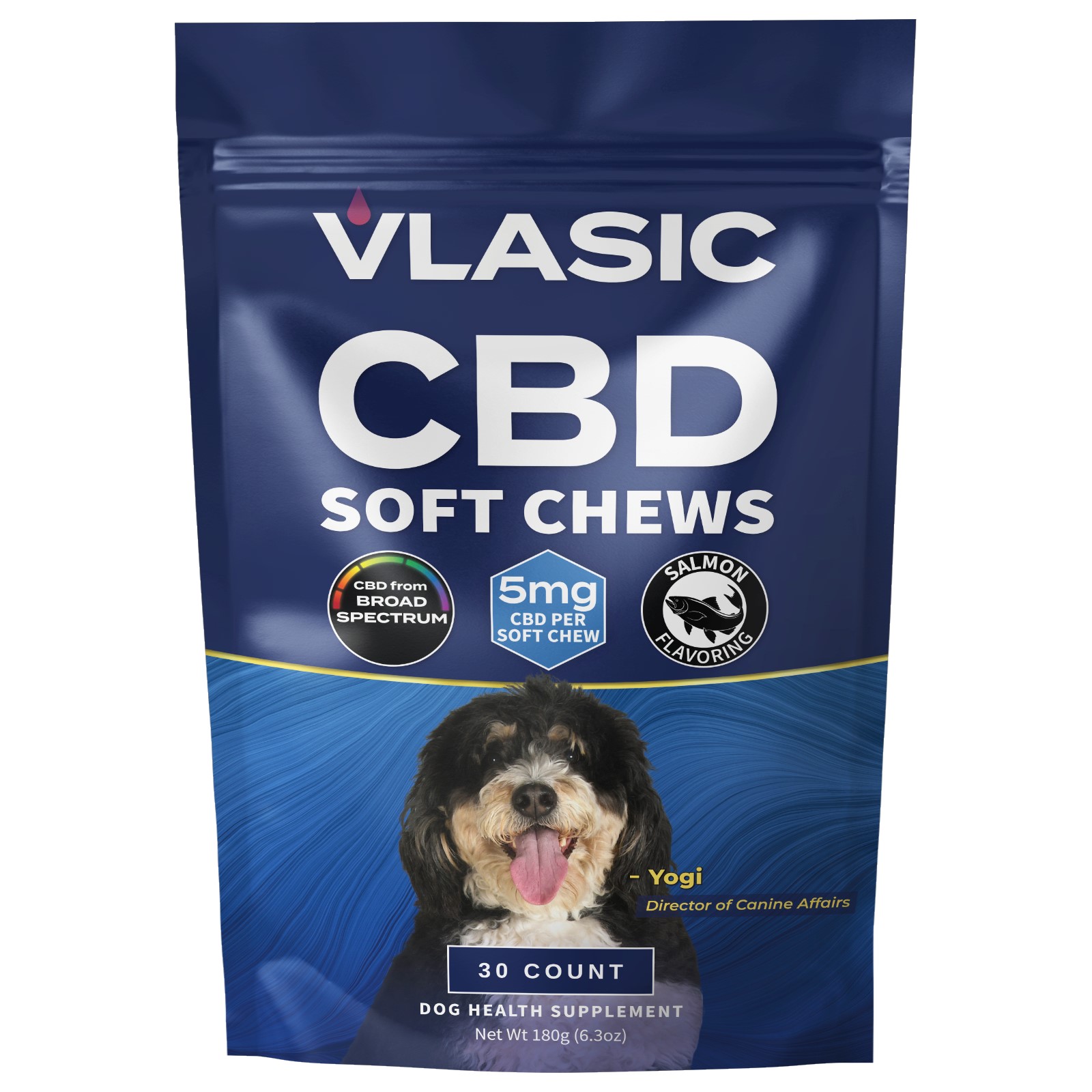 Photograph of product: Vlasic Salmon Broad Spectrum CBD Dog Chews