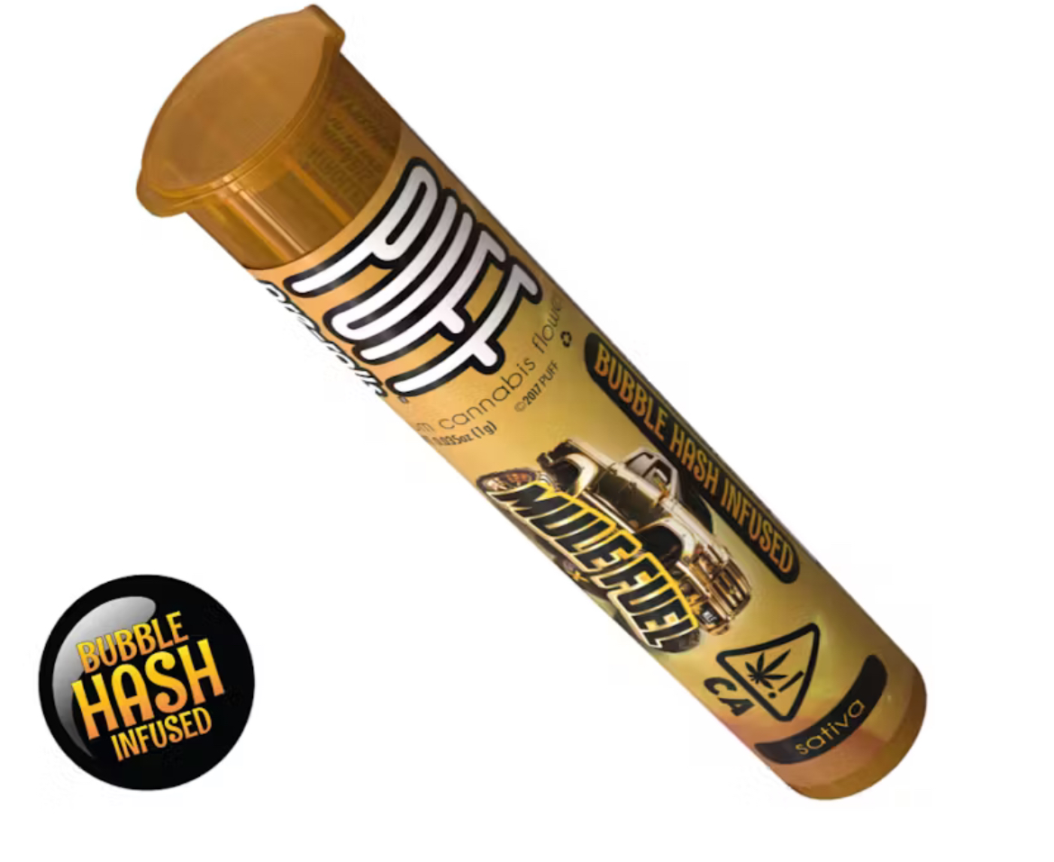 Photograph of product: Puff - PreRoll - Mule Fuel X Acapulco Gold Bubble au chocolat