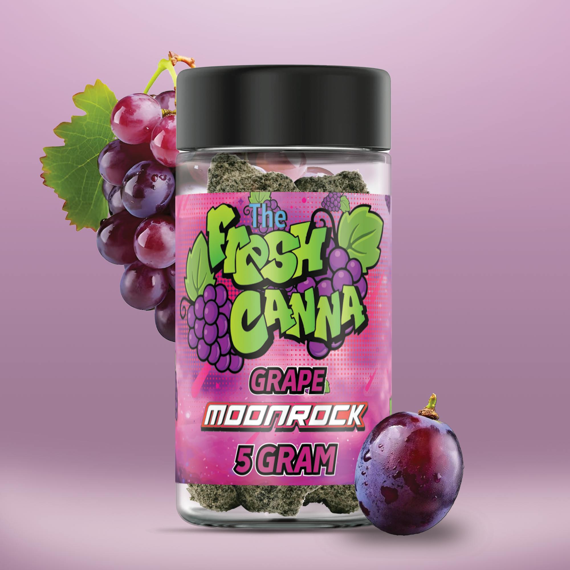Photograph of product: Fresh Canna | Grape Pre-Packed Moonrocks | 5g