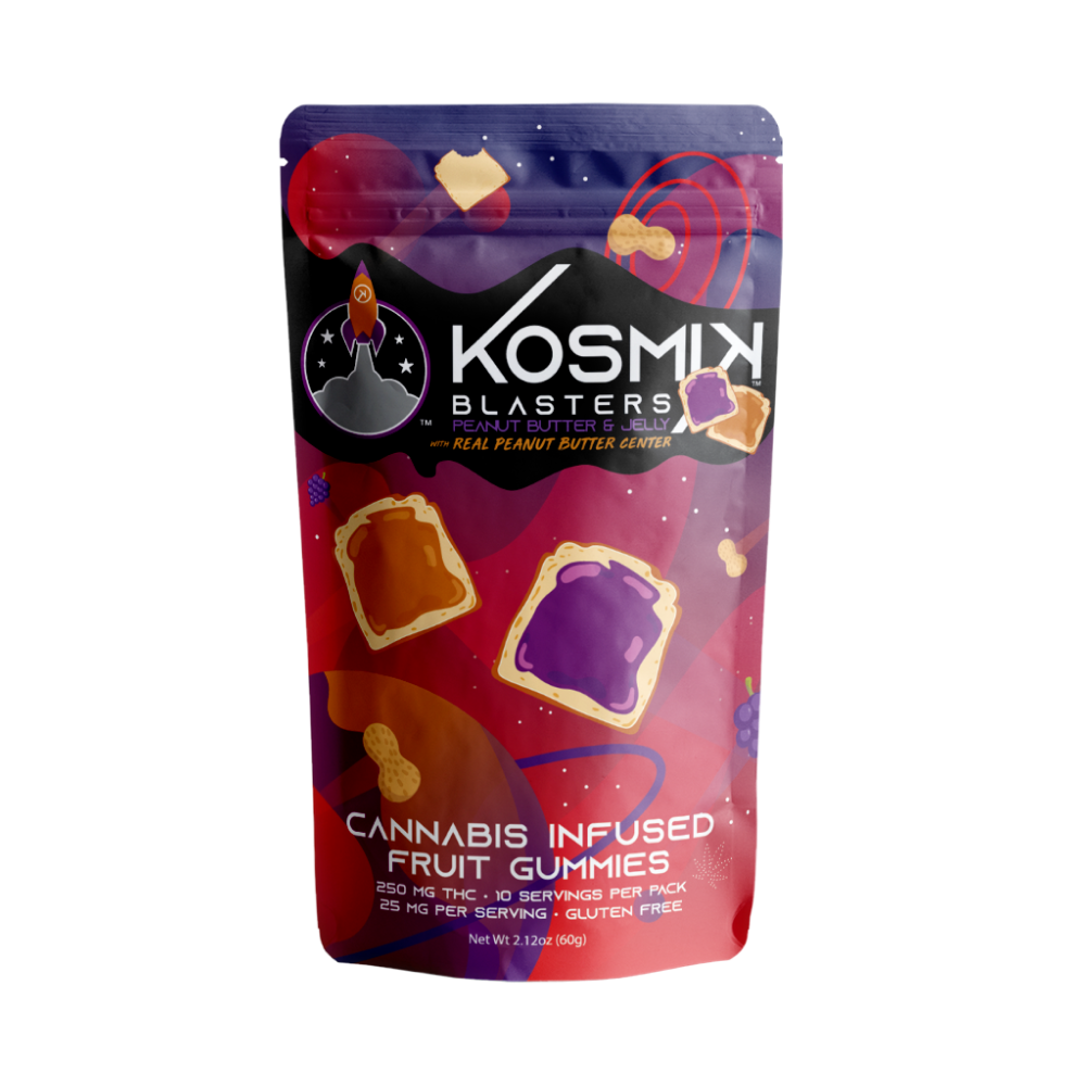 Photograph of product: Specialty Blaster | PB & J | 100mg Gummy