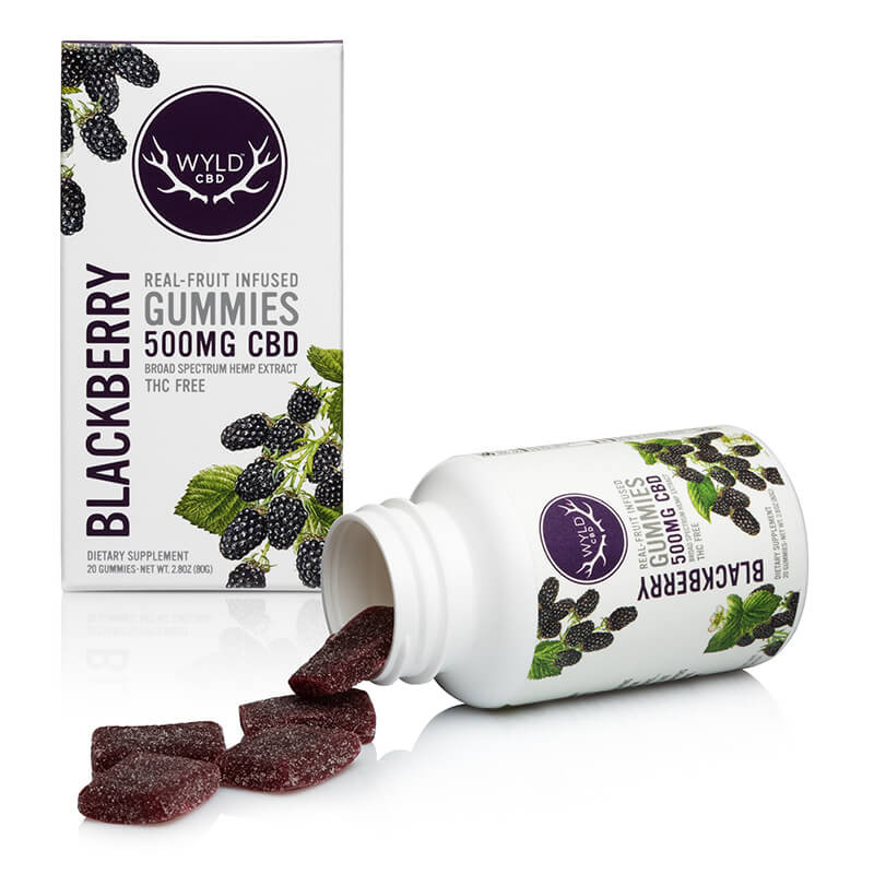 Photograph of product: CBD Blackberry Gummies - 250mg CBD - 10ct