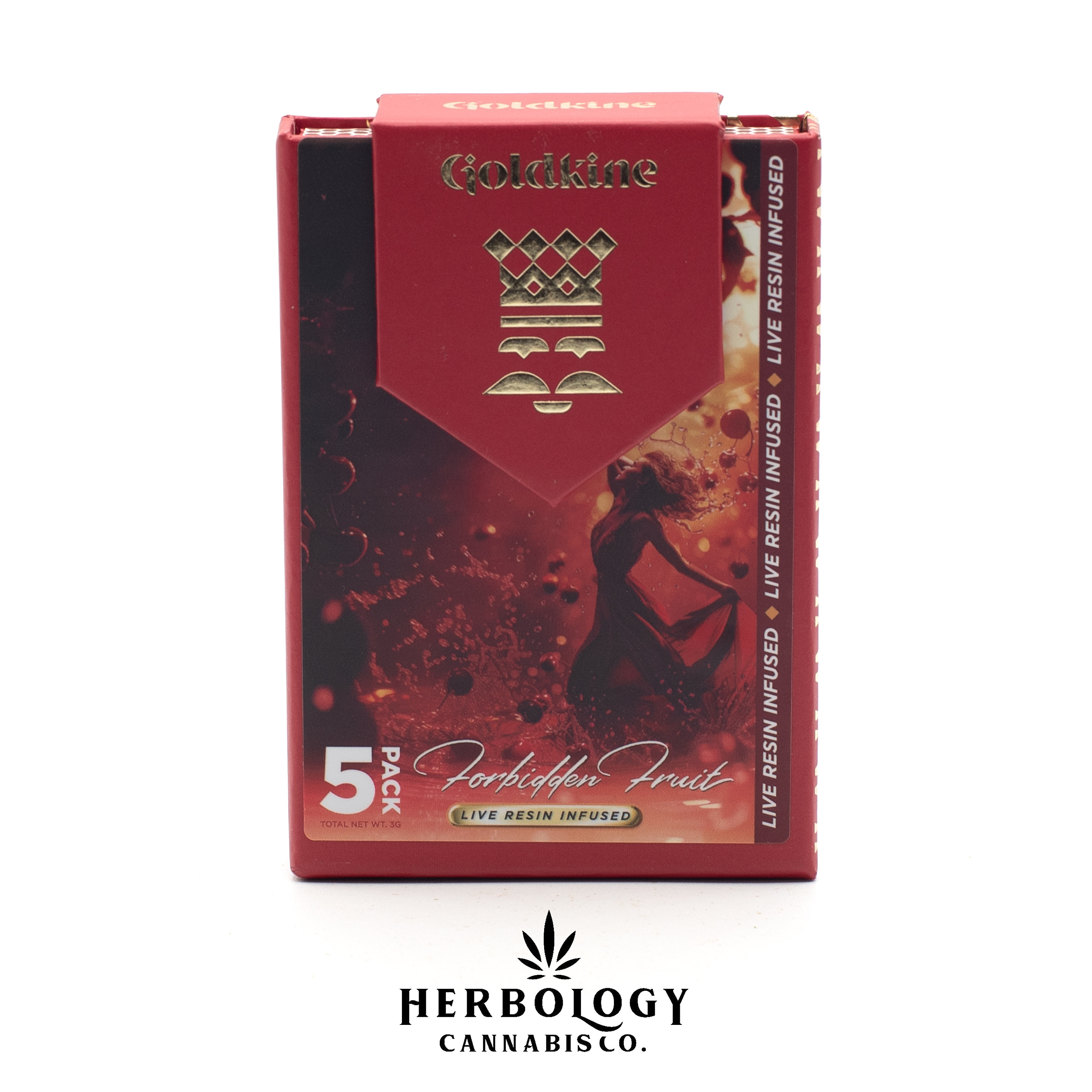 Photograph of product: Goldkine | Infused Pre-Roll 5 Pack | Watermelon Splash | 5 x