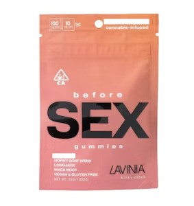 Photograph of product: Lavinia - Before Sex - Watermelon - Gummy - 10ct - 100mg