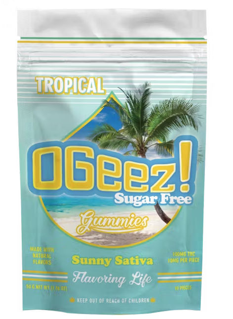 Photograph of product: Gummies | Sugar Free | Tropical (Oui'd) | 10 pk