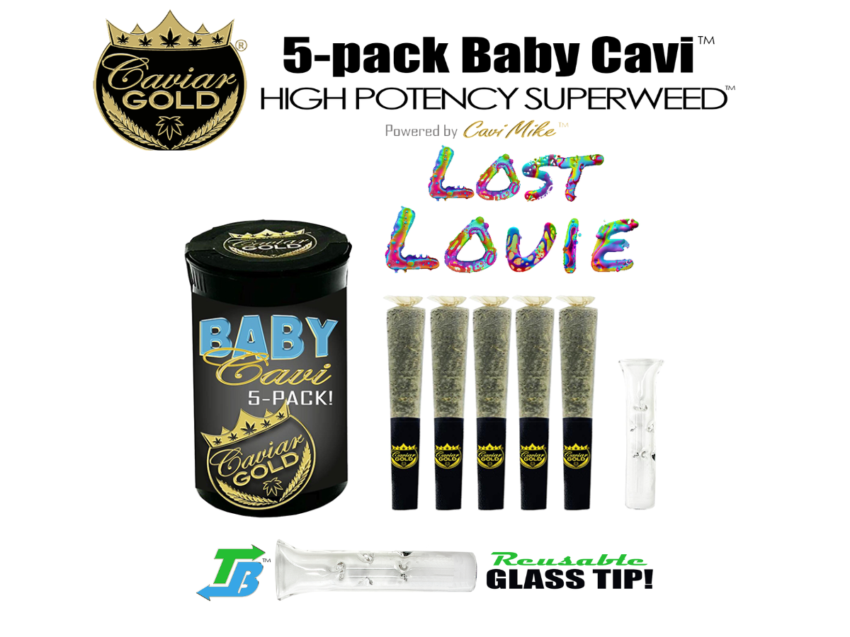 Photograph of product: CAVIAR GOLD | LOST LOUIE - BABY CAVI 5PK HYBRID