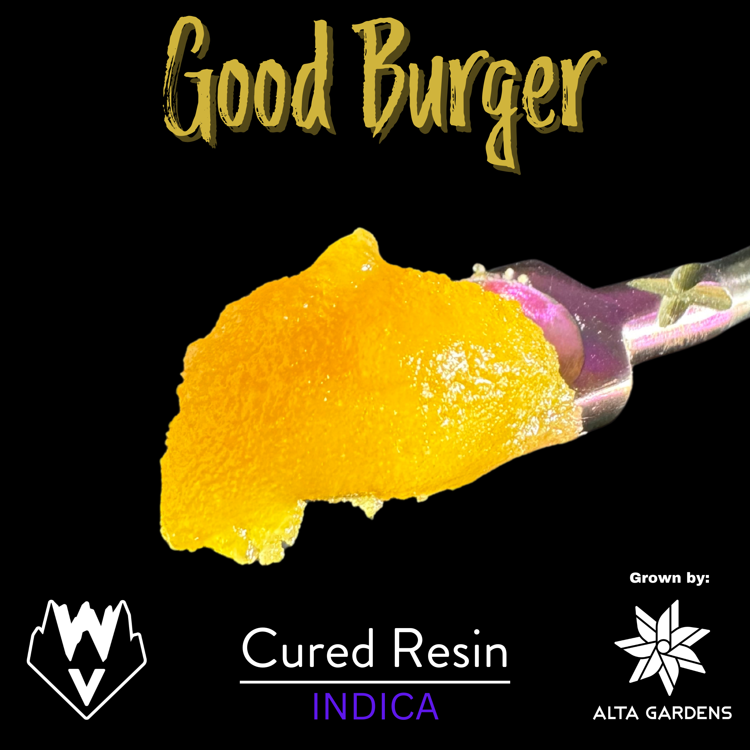 Photograph of product: WVA Good Burger Cured Resin