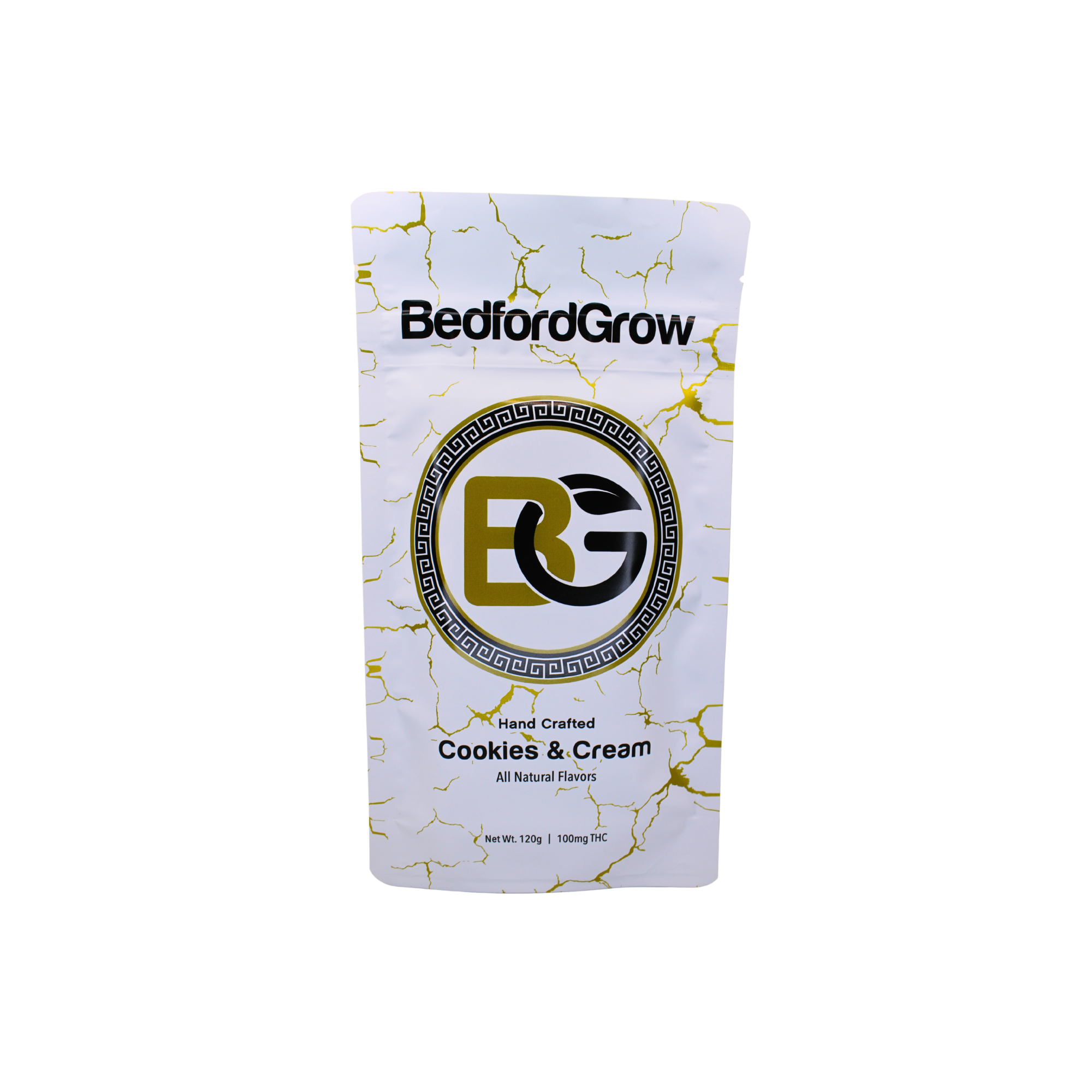 Photograph of product: White Chocolate Cookies and Cream Bar (BG) | 100mg