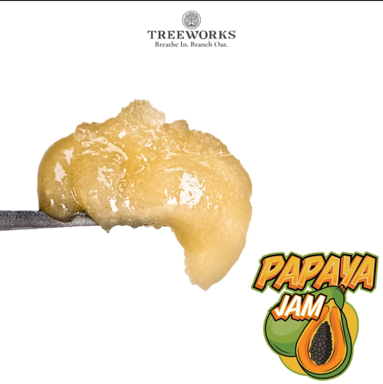 Photograph of product: Papaya - Live au chocolat Rosin Jam | 1g