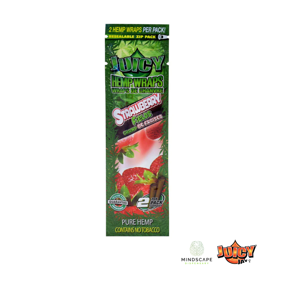 Photograph of product: Juicy Jays Hemp Wraps Strawberry Fields