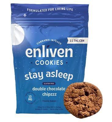 Photograph of product: Double Chocolate Chipzzz 1:1 TH-oui:CBN Cookies