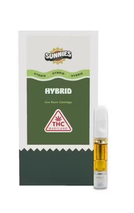 Photograph of Product: Sunnies Lemon Gelato Live Resin Cart 1g