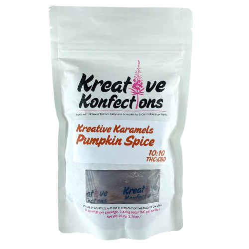 Photograph of product: 1:1 Pumpkin Spice Karamel 10-Pack 100mg