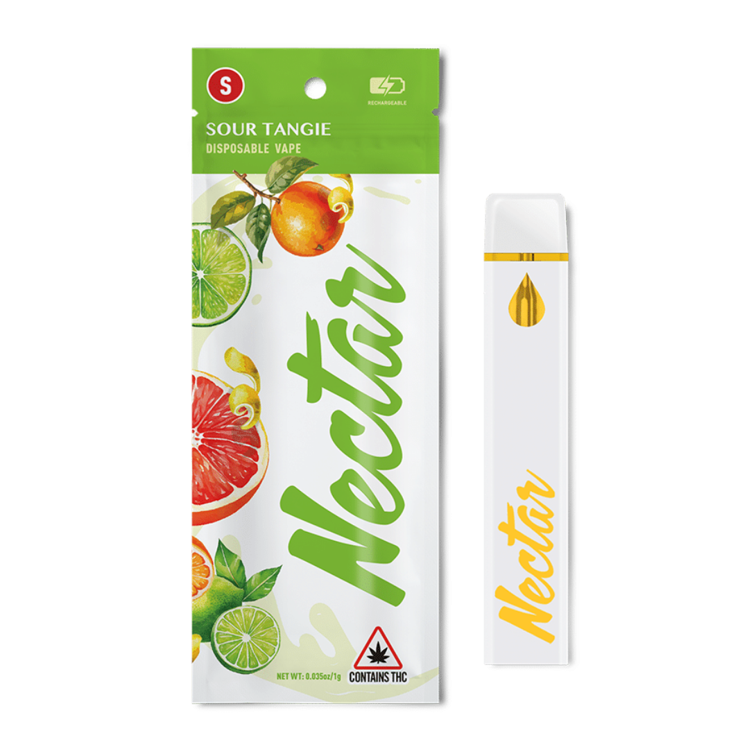 Photograph of product: Sour Tangie Disposable Vape | 1g | 90.71% TAC