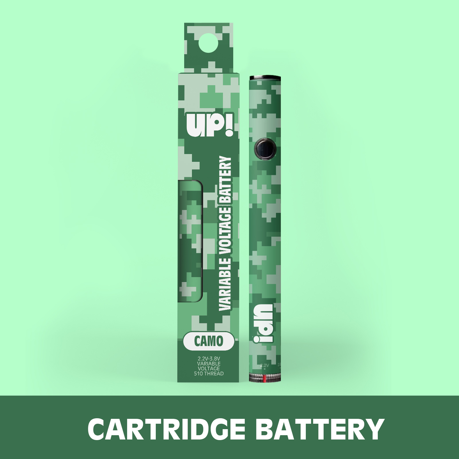 Photograph of product: (NEW) UP! -  510 Variable Battery (Camo)