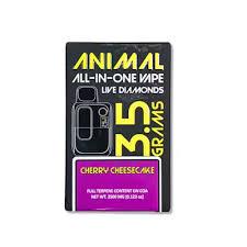 Photograph of product: Animal | Cherry Cheesecake Live Diamond AIO | 3.5g