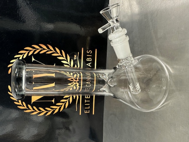 Photograph of product: 8 inch Beaker Waterpipe Bong | Smokey Grey (ST283)