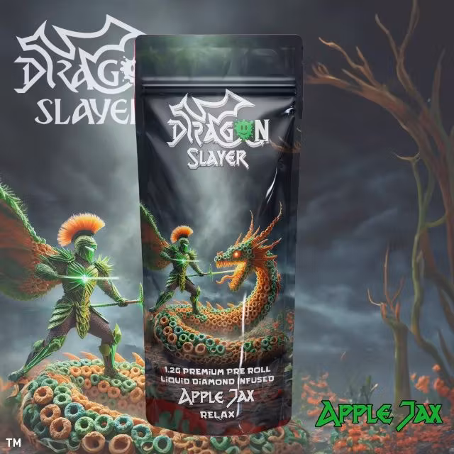Photograph of product: Dragon Slayer - Apple Jax - 1.2g Infused Pre-Roll