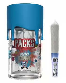 Photograph of product: Packs Mini Burst Blue Slurpie