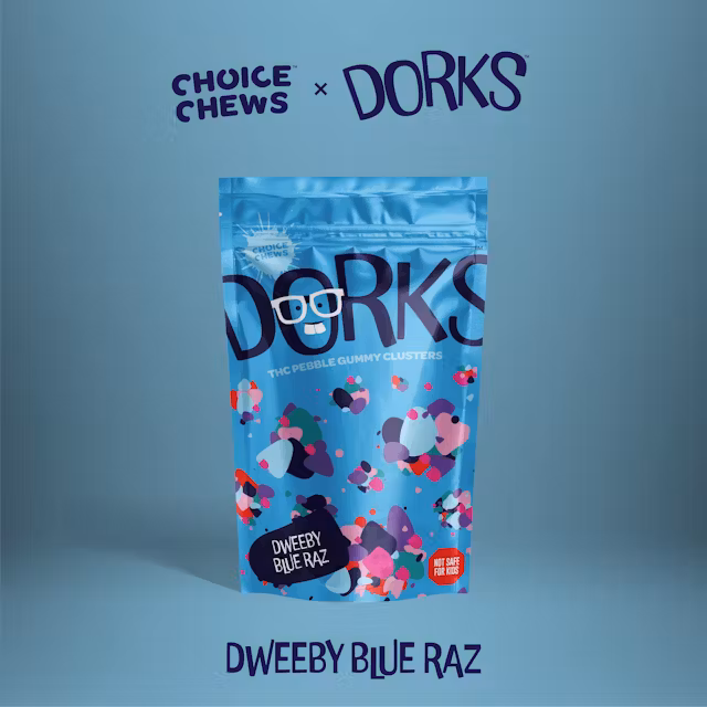 Photograph of product: CHOICE DORKS | Edible | Gummies | Dweeby Blue Raz | 200mg