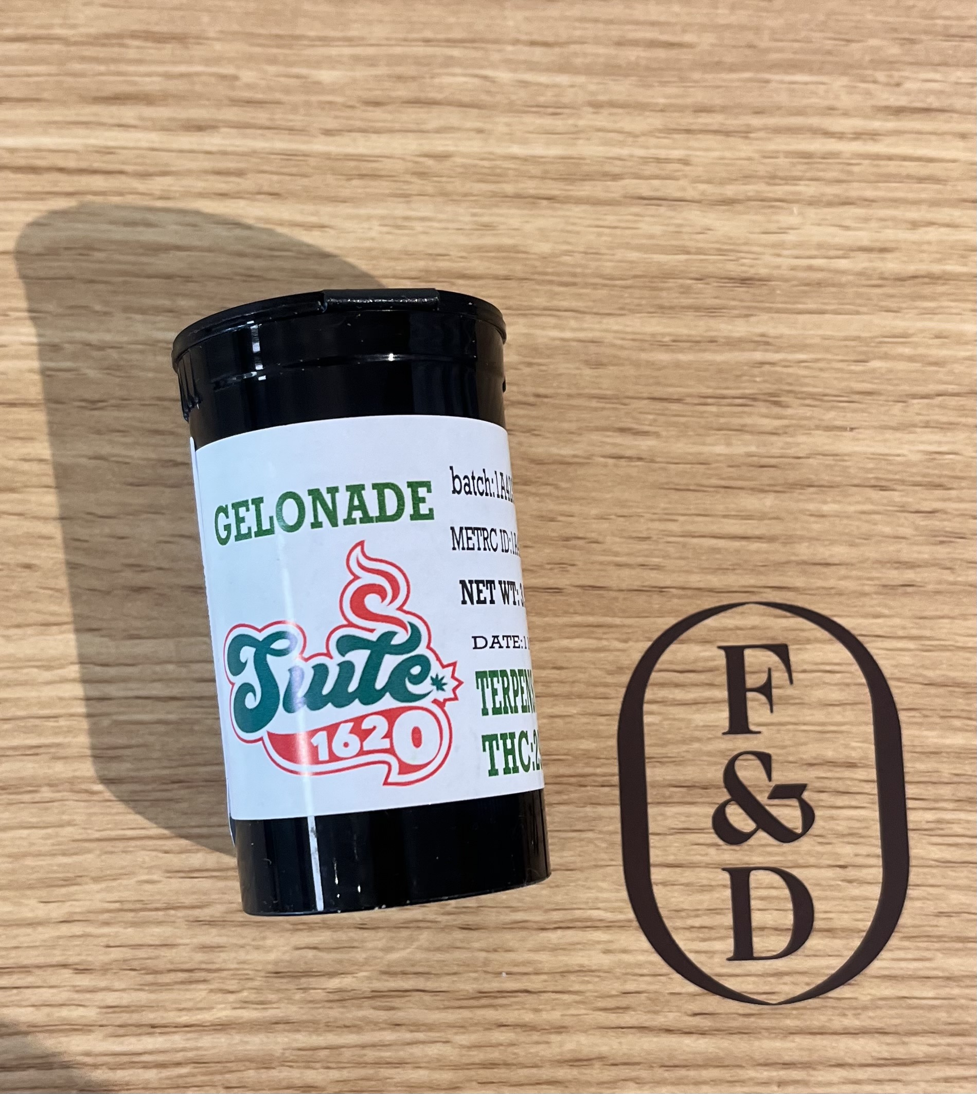 Photograph of Product: Suite 1620 - Gelonade (3.5g)