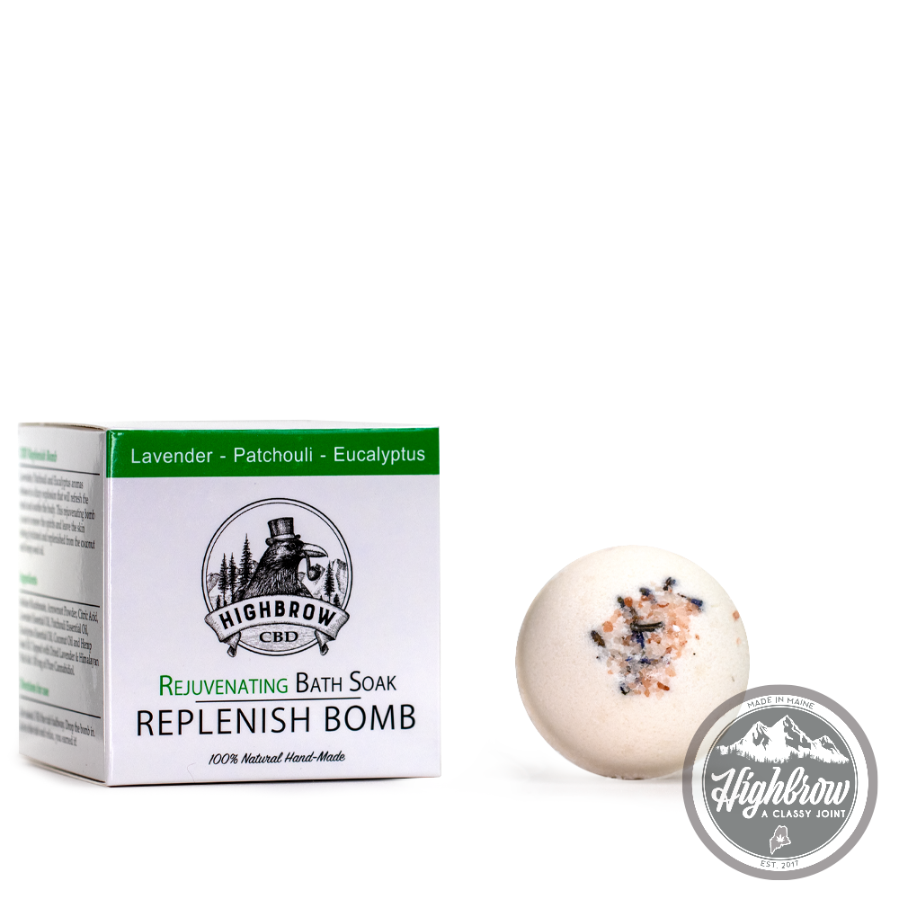 Photograph of product: Highbrow - Replenish CBD Bath Bomb 100MG