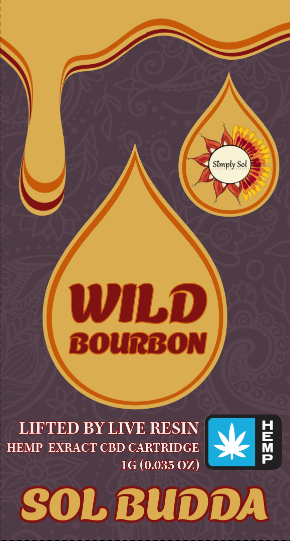 Photograph of product: Simply Sol - Live Resin Cartridge - Wild Bourbon