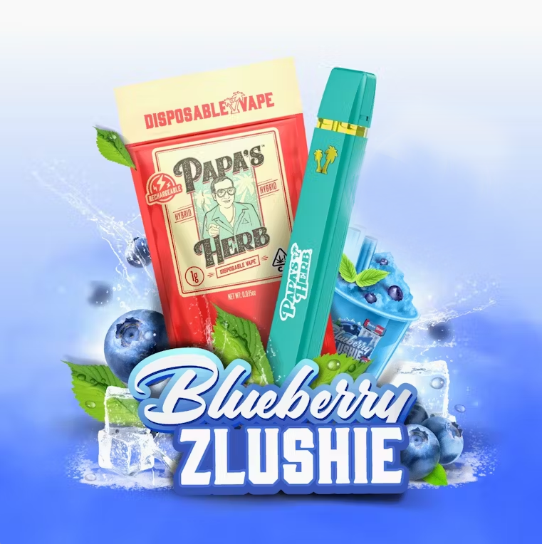 Photograph of product: Blueberry Zlushie | Liquid Diamonds - 1g  - AIO Vape