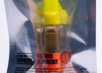 Photograph of product: *Flavors* Neon Nectar 1g Vape Cartridge