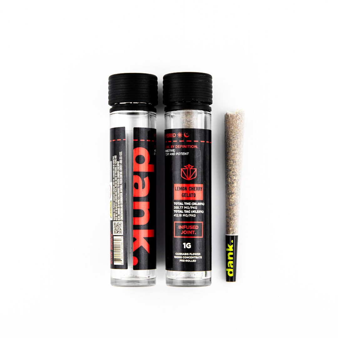 Photograph of product: Dank - Lemon Cherry Gelato Infused Pre-Roll - .5g