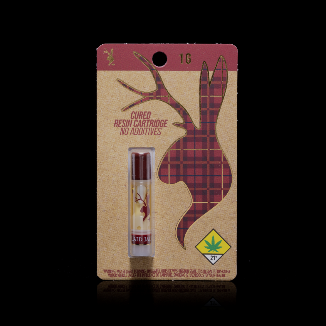 Photograph of product: Plaid Jacket | Zero Gravity | Cured Resin | Cartridge | DOH | 1g