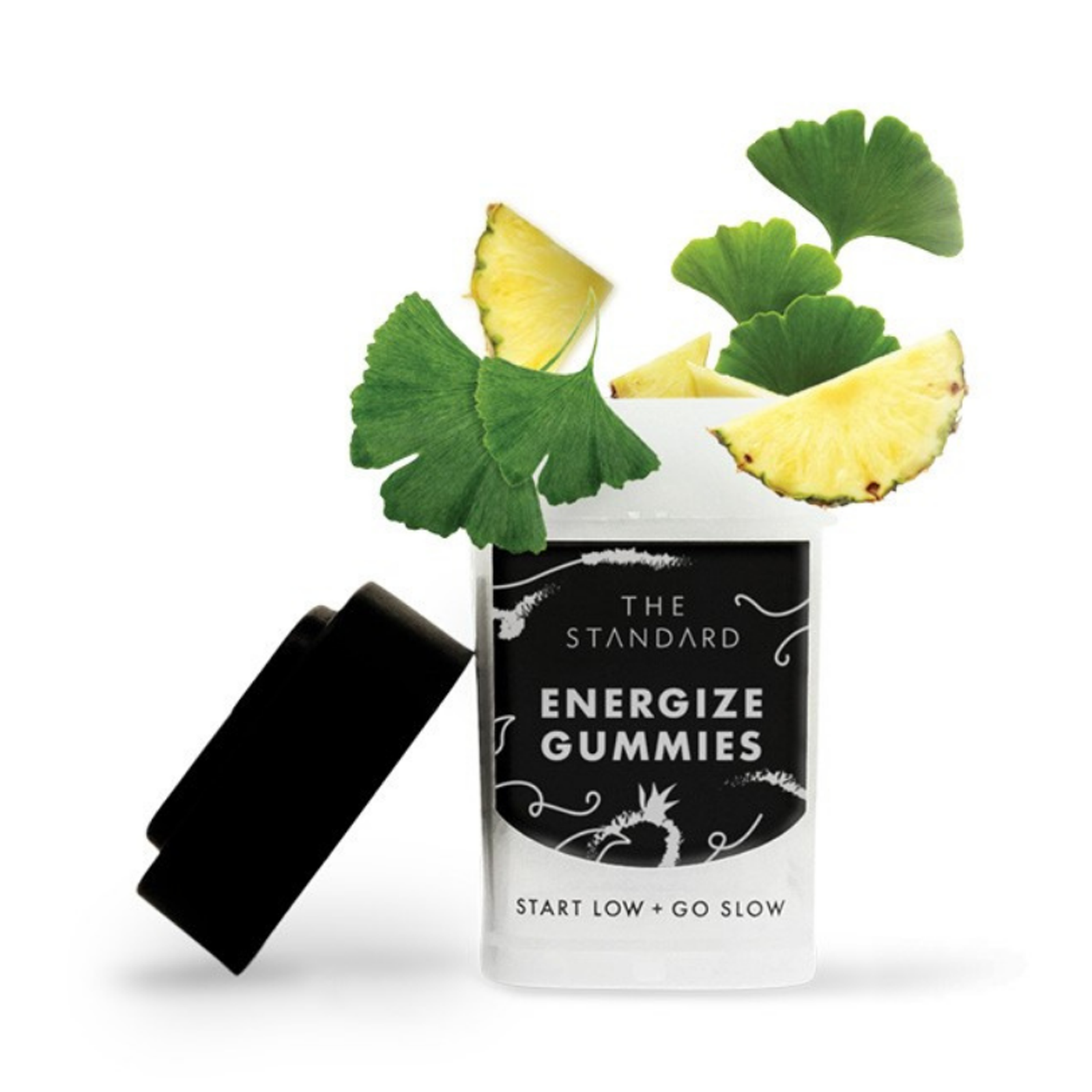 Photograph of product: Pineapple Basil Energize Gummies | 100mg | 10pk
