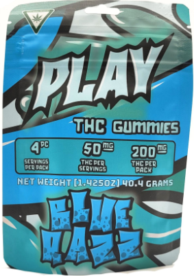 Photograph of product: Blue Raspberry (200mg) (4 x 50mg)
