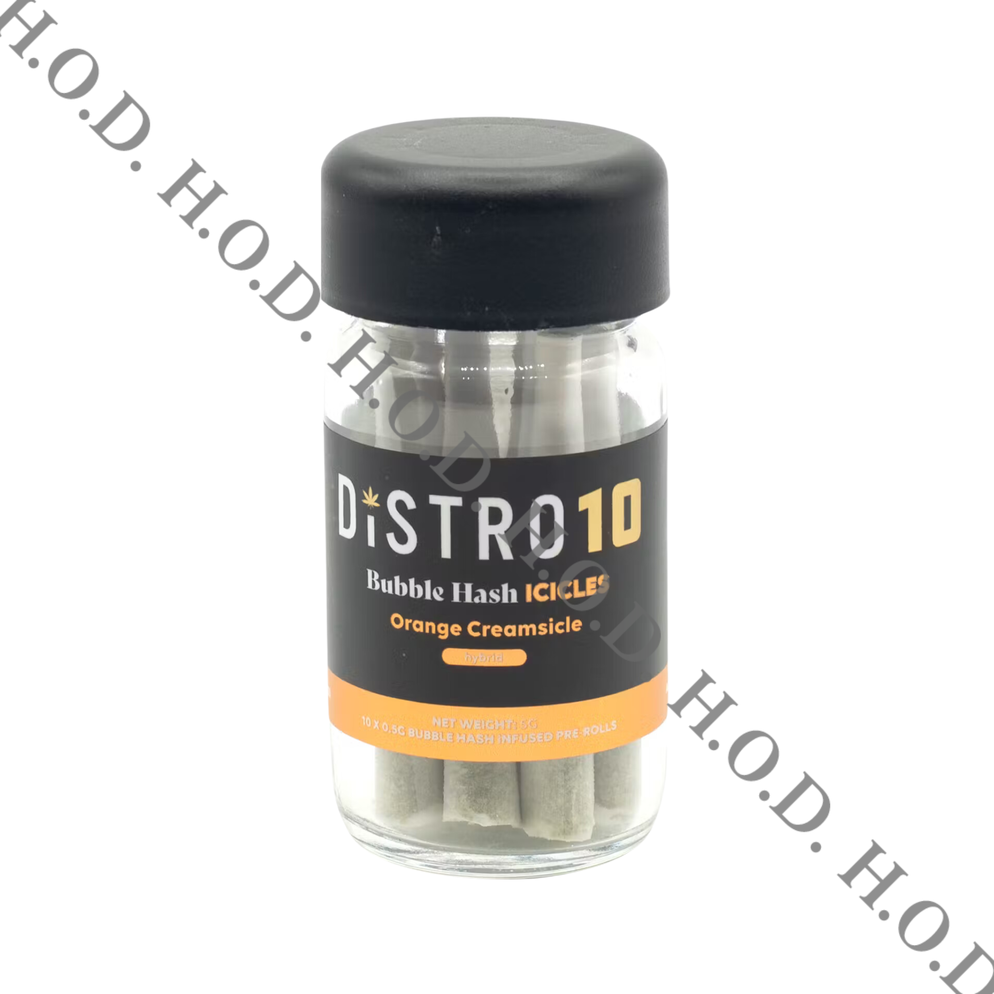 Photograph of product: Distro 10 Orange Creamsicle Bubble au chocolat Infused Pre-Roll .5g 10 Pack
