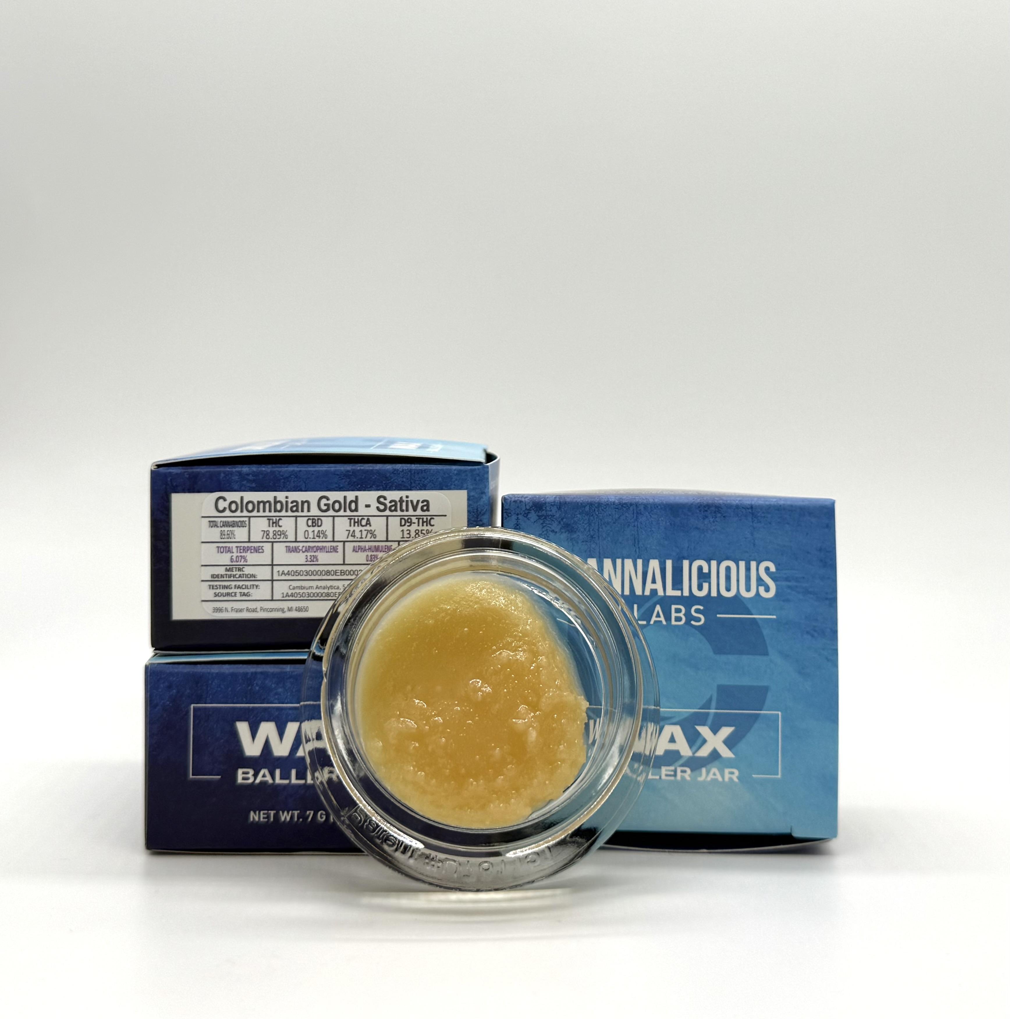 Photograph of product: Cannalicious - Baller Jar - Colombian Gold