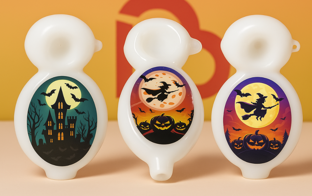 Photograph of product: SirEEL | Pipe | 4" Halloween Image Transfer Spoon | Assorted Deigns