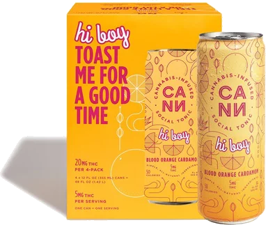 Photograph of product: CANN - Blood Orange Cardamom Hi Boy - 4pk/20mg