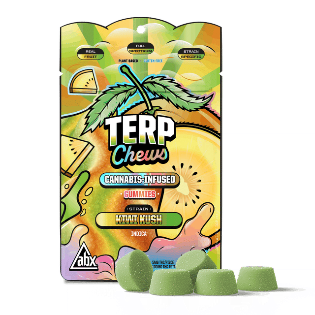 Photograph of product: Kiwi Kush | 100mg Gummies - 