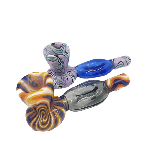 Photograph of product: LuvBuds: Accessories | 6" Snowman Glass Pipe | Assorted Colors